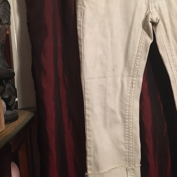 Off-white cropped jeans Freestyle Size 7 low rise - Picture 5 of 8